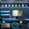 Wireless carplay navigation Touchscreen portable car media player with wireless stereo auto linking