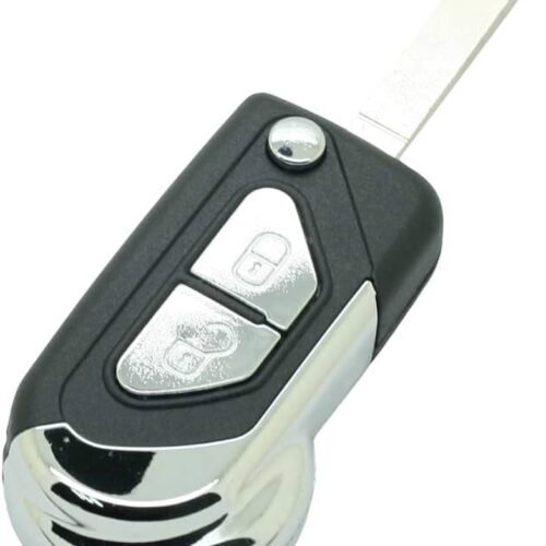 Car Key Fob Cases for Citroen DS3 C3 Flip Remote Car Key Shell Fob Replacement Key Cover,2 Button VA2 Blade