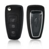 3 Buttons Car Key Fob for Ford Flip Folding Remote Key Shell Cover Auto Fob Case With Blade Button Key Cover Silicone Replacement