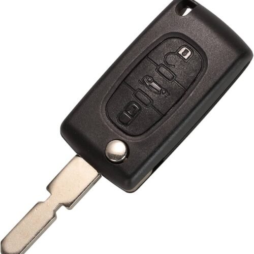 3 Buttons Car Flip Remote Key Shell for Peugeot