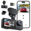 2.5K Dash Cam Car Front Rear and Indoor with 64GB SD Card