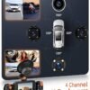 4 Channel Dash Cam Car 360 with 4 Camera FHD 1080P Front and Rear