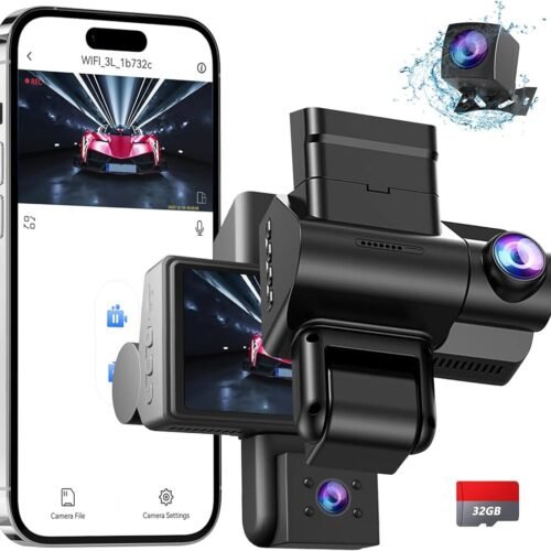 Dashcam Car Front Rear with Parking Monitoring 2K  Viewing Angle