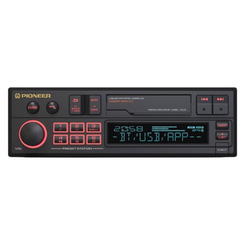 Pioneer SXT-C10PS Car Radio 1-DIN Retro Design with State-of-the-Art Technology Bluetooth