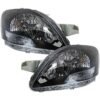 1 Set Toyota Vios 07–12 Head Lamp Crystal Black